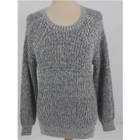 Brand New Without Tags M&S Collection Size 8 White and Charcoal Grey Mix Mohair Mix Jumper