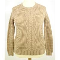 brand new without tags ms collection size 8 beige woollen blend jumper