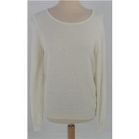 brand new without tags ms collection size 8 white alpaca blend jumper