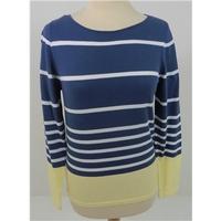 Brand New Without Tags M&S Collection Size 8 Blue White and Yellow Cotton Jumper