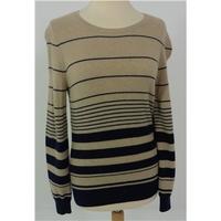 Brand New Without Tags M&S Collection Size 8 Light Brown and Navy Blue Cashmere Jumper