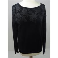 brand new without tags ms collection size 8 black cotton mix jumper