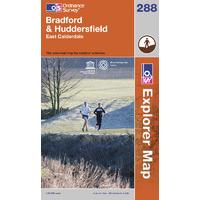 Bradford & Huddersfield - OS Explorer Active Map Sheet Number 288