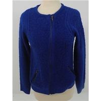 Brand New Without Tags M&S Collection Size 8 Blue Woollen Mix Cardigan