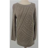 brand new without tags ms collection size 12 brown woollen mix jumper