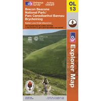 Brecon Beacons National Park - OS Explorer Active Map Sheet Number OL13