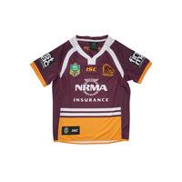Brisbane Broncos NRL 2017 Kids Home S/S Rugby Shirt