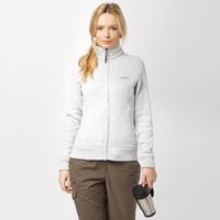 brasher womens rydal knit fleece jacket grey