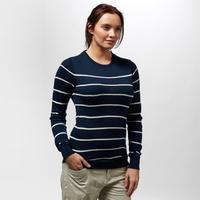 brakeburn womens stripe knit jumper navy