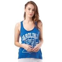 brave soul womens carolina printed vest retro royalwhite