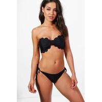 bridesmaid tie side bikini brief black