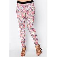 Bright Paisley Print Leggings