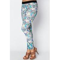 Bright Paisley Print Leggings