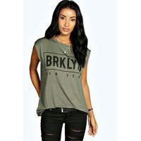 Brooklyn Sleeveless Top - khaki