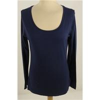 brand new without tags ms collection size 8 navy blue top