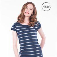 Brakeburn Nautical Striped Tee Shirt Womens