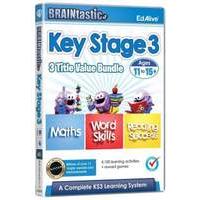 Braintastic V2 3 Titles Value Bundle (maths Four/word Skills Three/reading Success Six For Ages 11 To 15+ (key Stage 3)