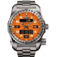 breitling watch emergency ii orange professional iii titanium bracelet