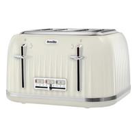 breville vtt702 impressions collection 4 slice toaster in cream