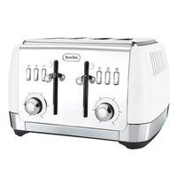 Breville VTT762 Strata Collection 4 Slice Toaster in White