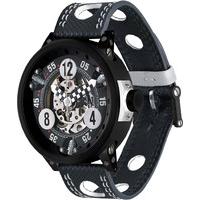 B.R.M Watch RG-46 Checked Black Red Hands