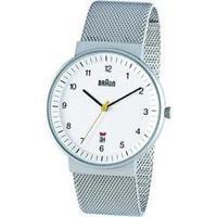 braun classic watch with stainless steel strap bn0032whslmhg