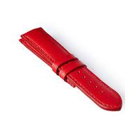 bremont leather strap red red 22mm regular