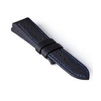 bremont seattle strap black blue 22mm regular