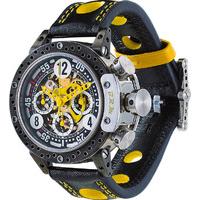 brm watch ddf12 44 skeleton yellow hands