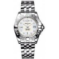 Breitling Watch Galactic 32 Pearl Diamond Pilot Steel Bracelet