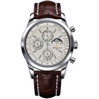 Breitling Watch Transocean Chronograph 1461 Mercury Silver