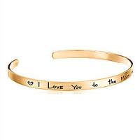 Bracelet/Cuff Bracelet/Bangles, Fashion Gold-stone Love Bracelet for Women/girls \