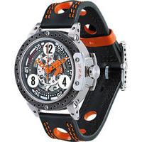 B.R.M Watch DDF6-44 Skeleton Orange Hands