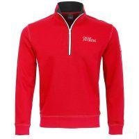 bradley tour half zip sweater red