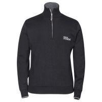 Brett Tour Half Zip Lined Sweater - Black