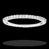 brilliant cut 020 total carat weight diamond stacking ring in 18 carat ...