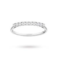 brilliant cut 100 carat claw set half eternity ring in 18 carat white  ...