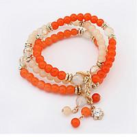 Bracelet/Chain Bracelets / Charm Bracelets Alloy / Resin Wedding / Party / Daily / Casual Jewelry GiftRose / Black / White / Orange /