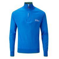 brett tour half zip sweaters sport blue