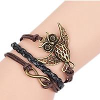 Bracelet Bangles Alloy Owl Handmade Birthday / Daily Jewelry Gift Black, 1pc