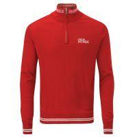 brock tour half zip red