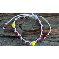 Brown Red & Yellow Coco Wrap Bracelet