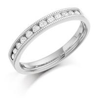 Brown & Newirth Wedding Ring White Gold Diamond Half Eternity