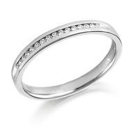 Brown & Newirth Wedding Ring White Gold Diamond Half Eternity