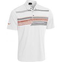 Broken Stripe Polo - Bright White