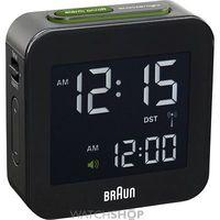 braun clocks travel alarm clock radio controlled bnc008bk rc