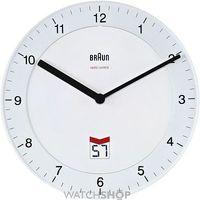 braun clocks wall clock radio controlled bnc006whwh m