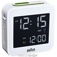 braun clocks travel alarm clock radio controlled bnc008wh rc