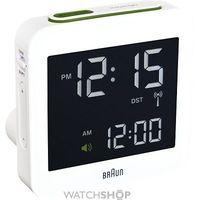 Braun Clocks Digital Alarm Clock Radio Controlled BNC009WH-RC
