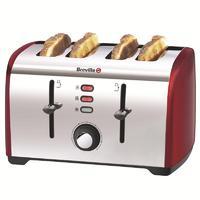 Breville VTT391 Four Slice Toaster - Red